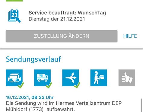 Was heißt bei hermes die sendung wird an den versender 